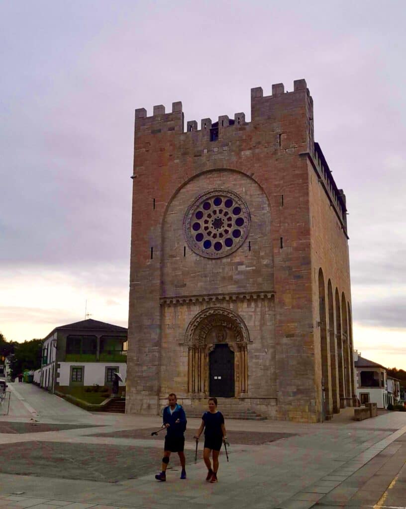The Church of Saint Saint John and Saint Nicholas in Portomarín.
