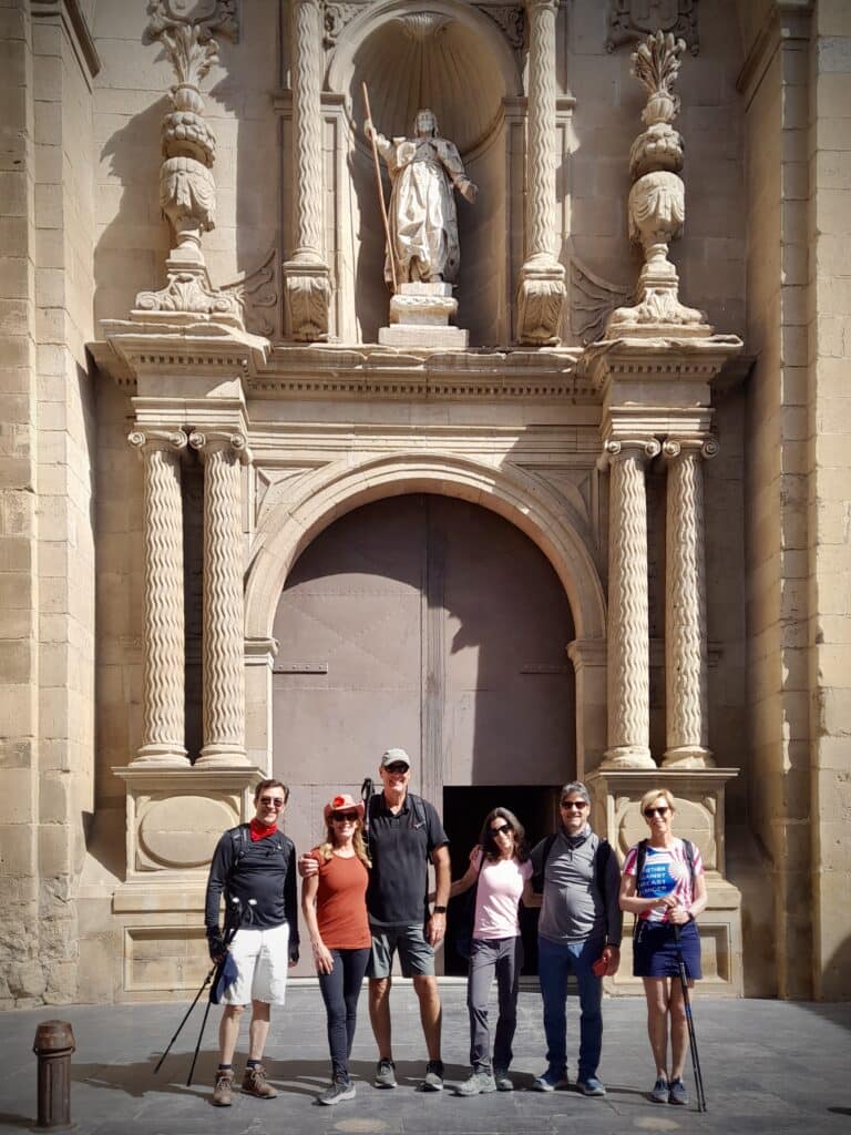 The Church of Santiago in Logroño. 
