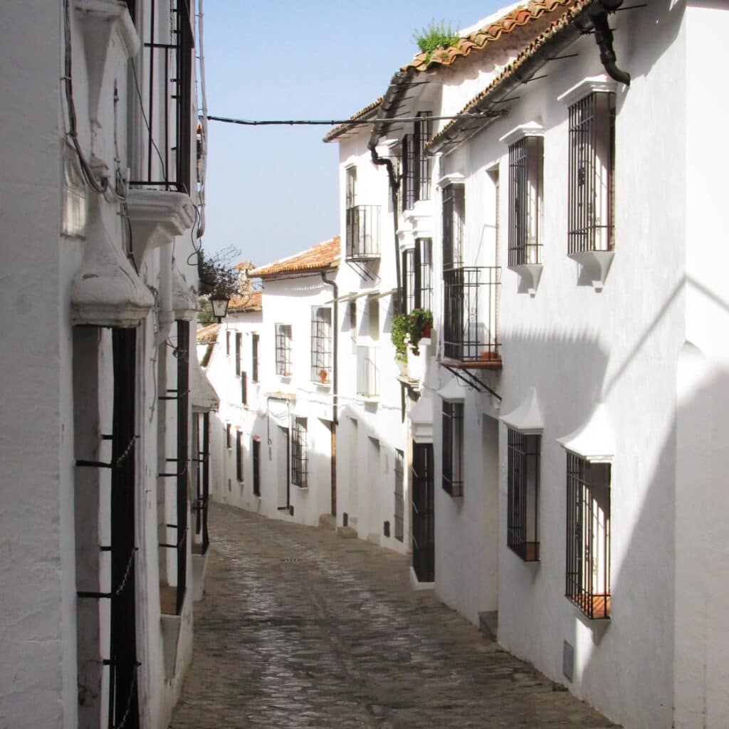 A typical street in a 'White Village'. Grazalema and the Pueblos Blancos